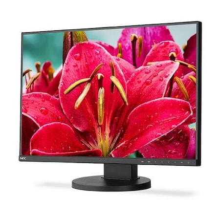 Nec MultiSync 24" 6ms VGA/DVI/HDMI/DP/USB3.0 LED LCD Monitor, w/Spkr EA245WMI-BK